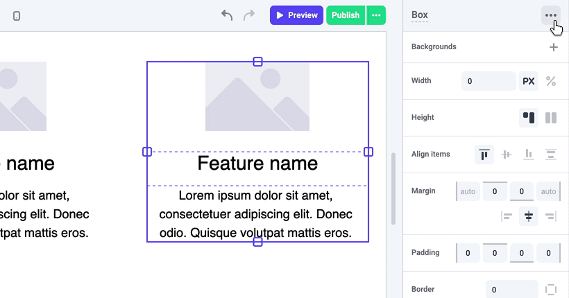 duplicating elements